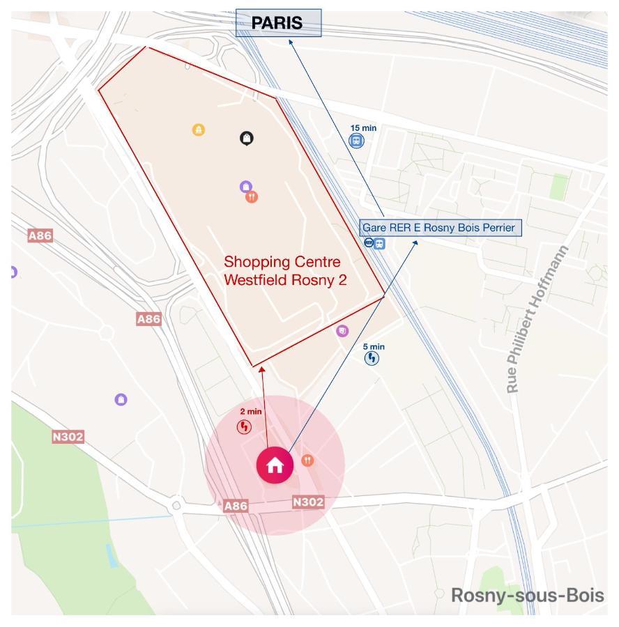 ロニー＝スー＝ボワ2 Pieces Proche Du Centre Paris 15 Minアパートメント エクステリア 写真